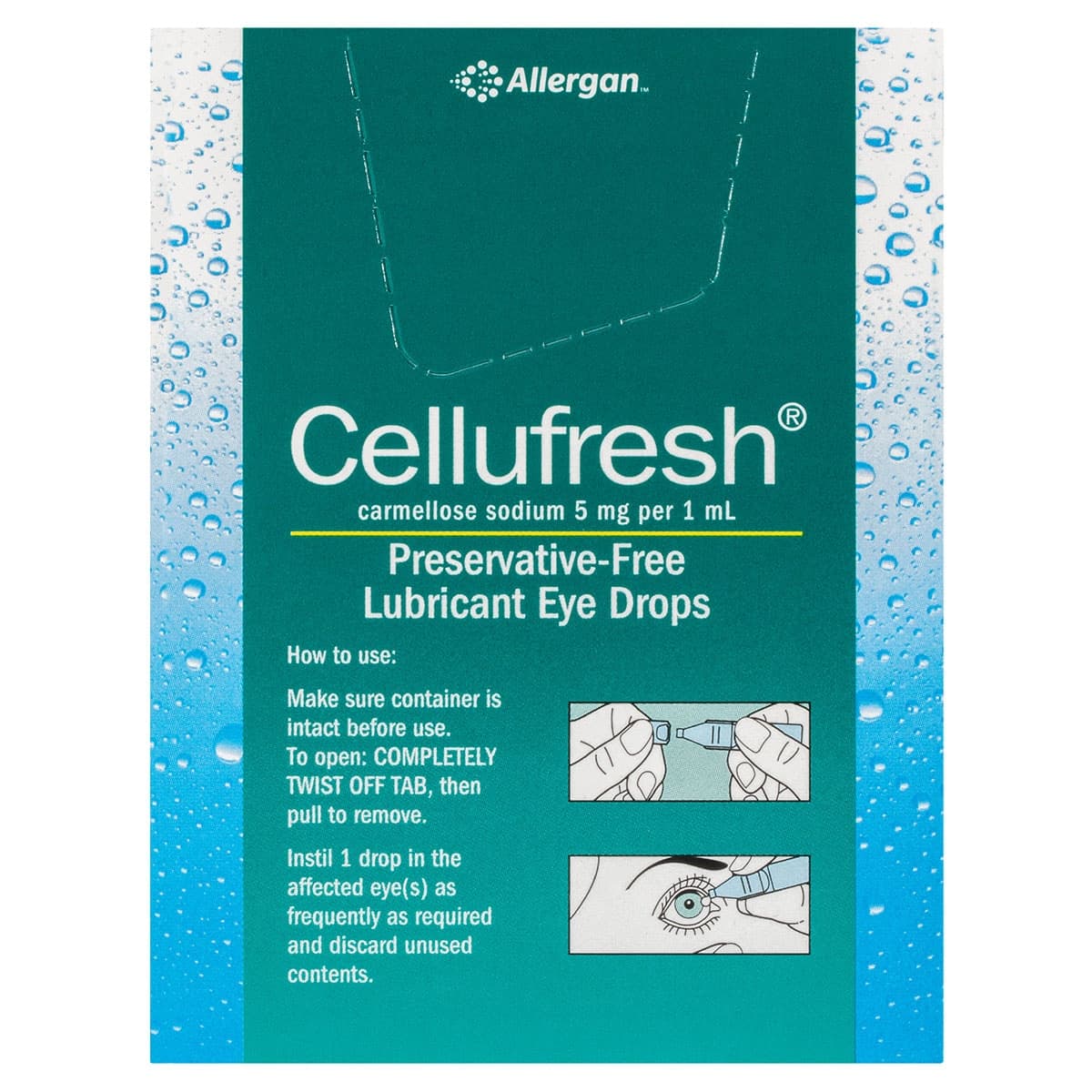 Thumbnail Cellufresh Lubricant Eye Drops Preservative Free 0.4ml x 30 Vials