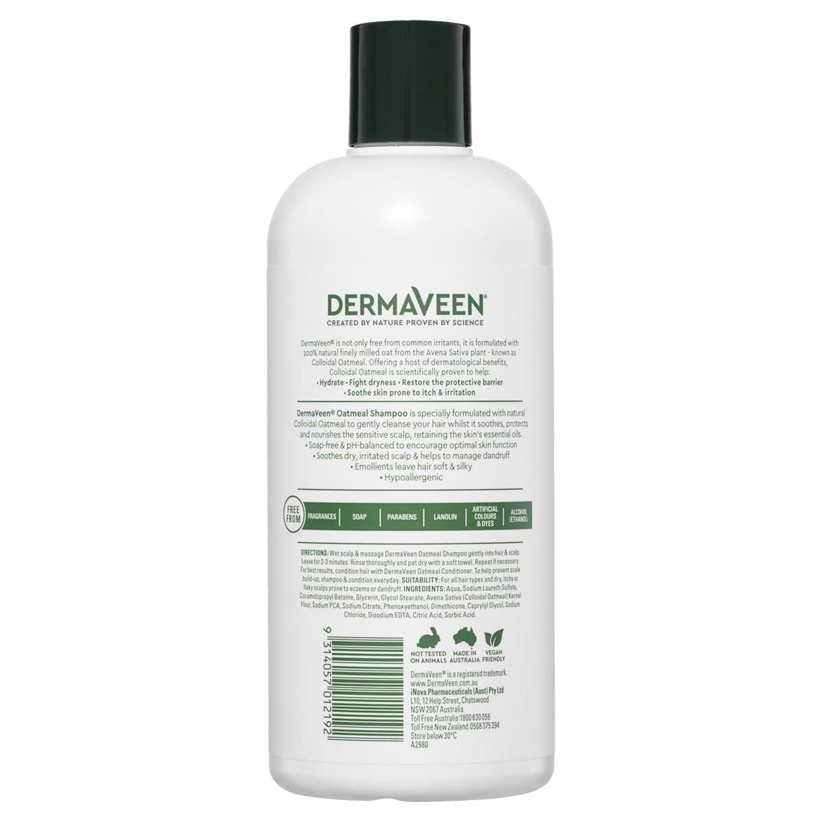 Thumbnail DermaVeen Oatmeal Shampoo 500ml