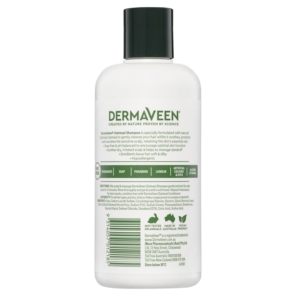 Thumbnail DermaVeen Oatmeal Shampoo 250ml