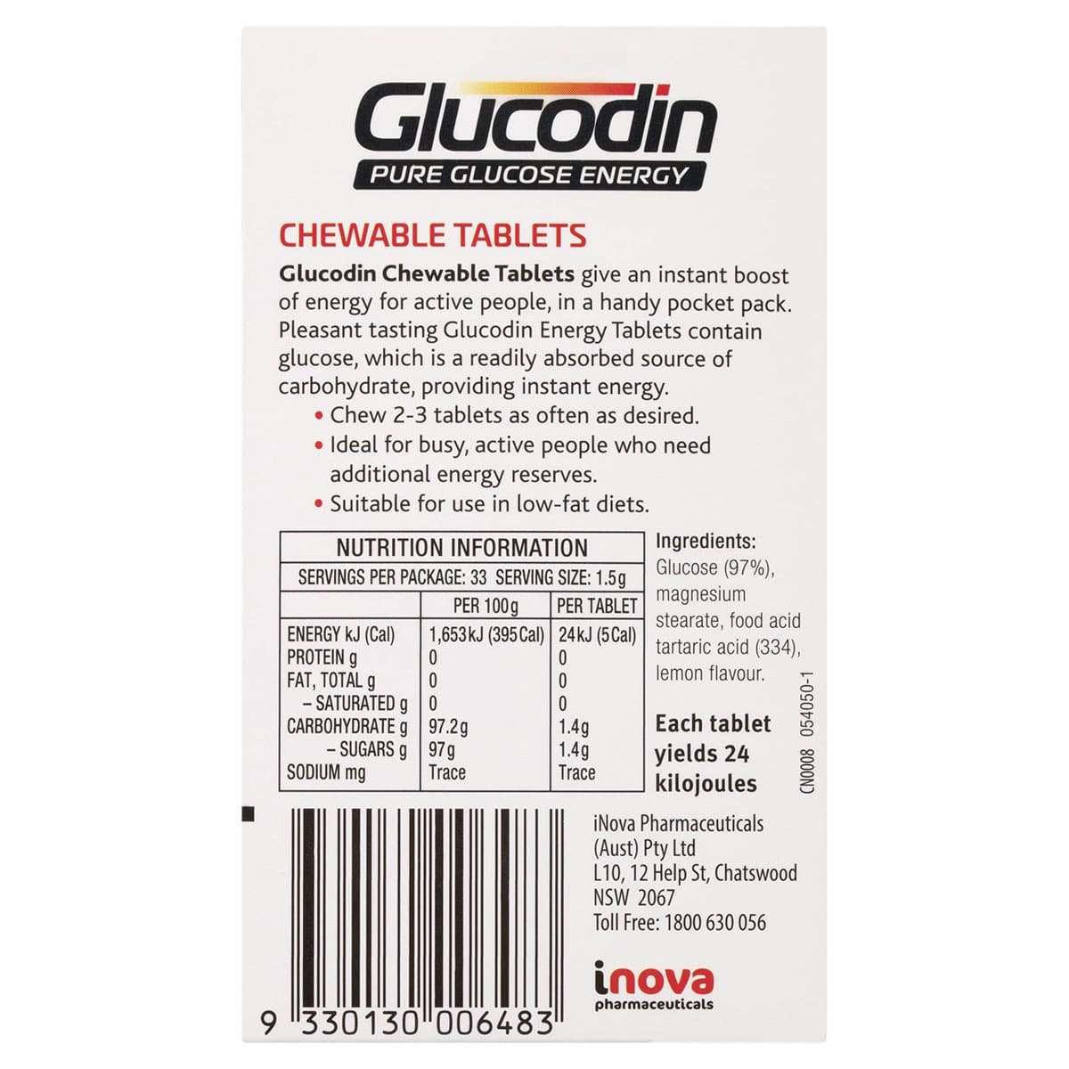 Thumbnail Glucodin Pure Glucose Energy Tablets 50g