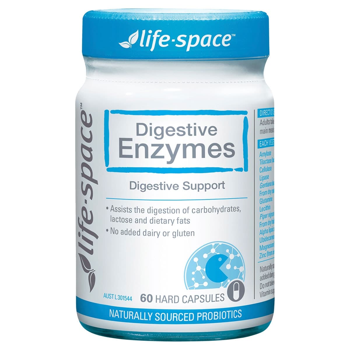 Thumbnail Life-Space Digestive Enzymes 60 Capsules