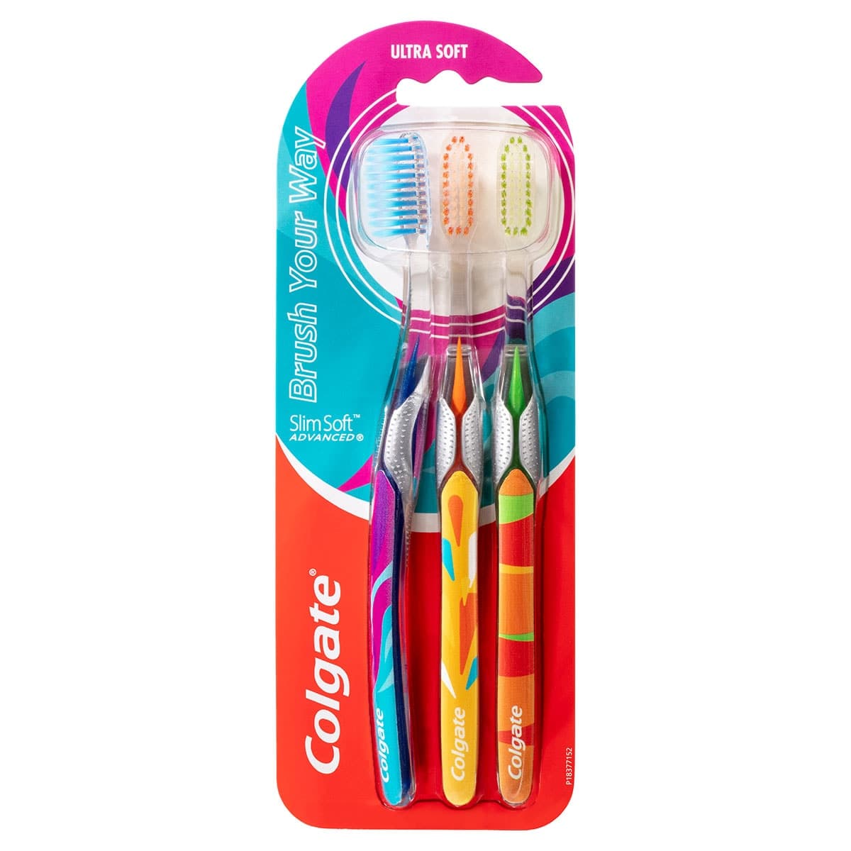 Thumbnail Colgate SlimSoft Advanced Ultra-Soft Toothbrush 3 Pack