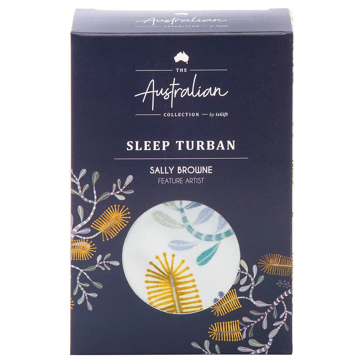 Thumbnail The Australian Collection Satin Sleep Turban Botanical Assorted Colours