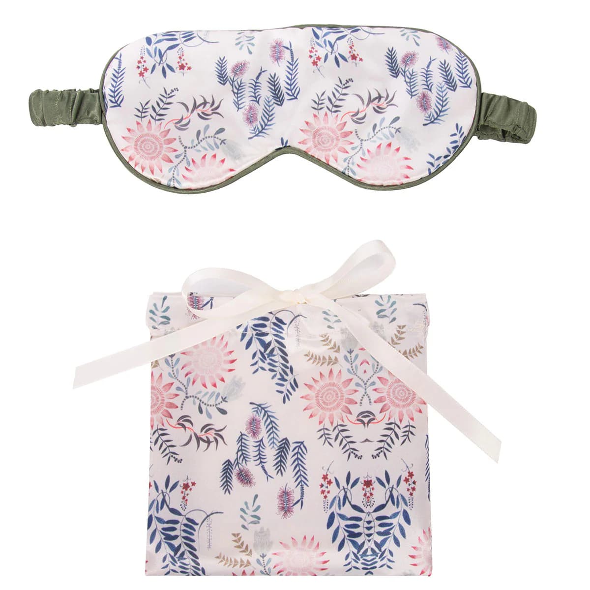 Thumbnail The Australian Collection Satin Sleep Mask Botanical Assorted Colours