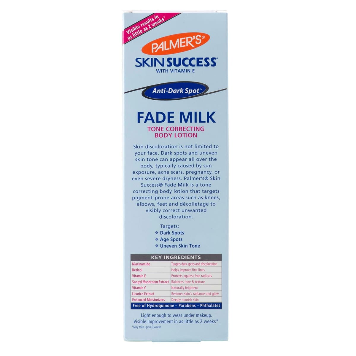 Thumbnail Palmers Skin Success Fade Milk Tone Correcting Body Lotion 250ml