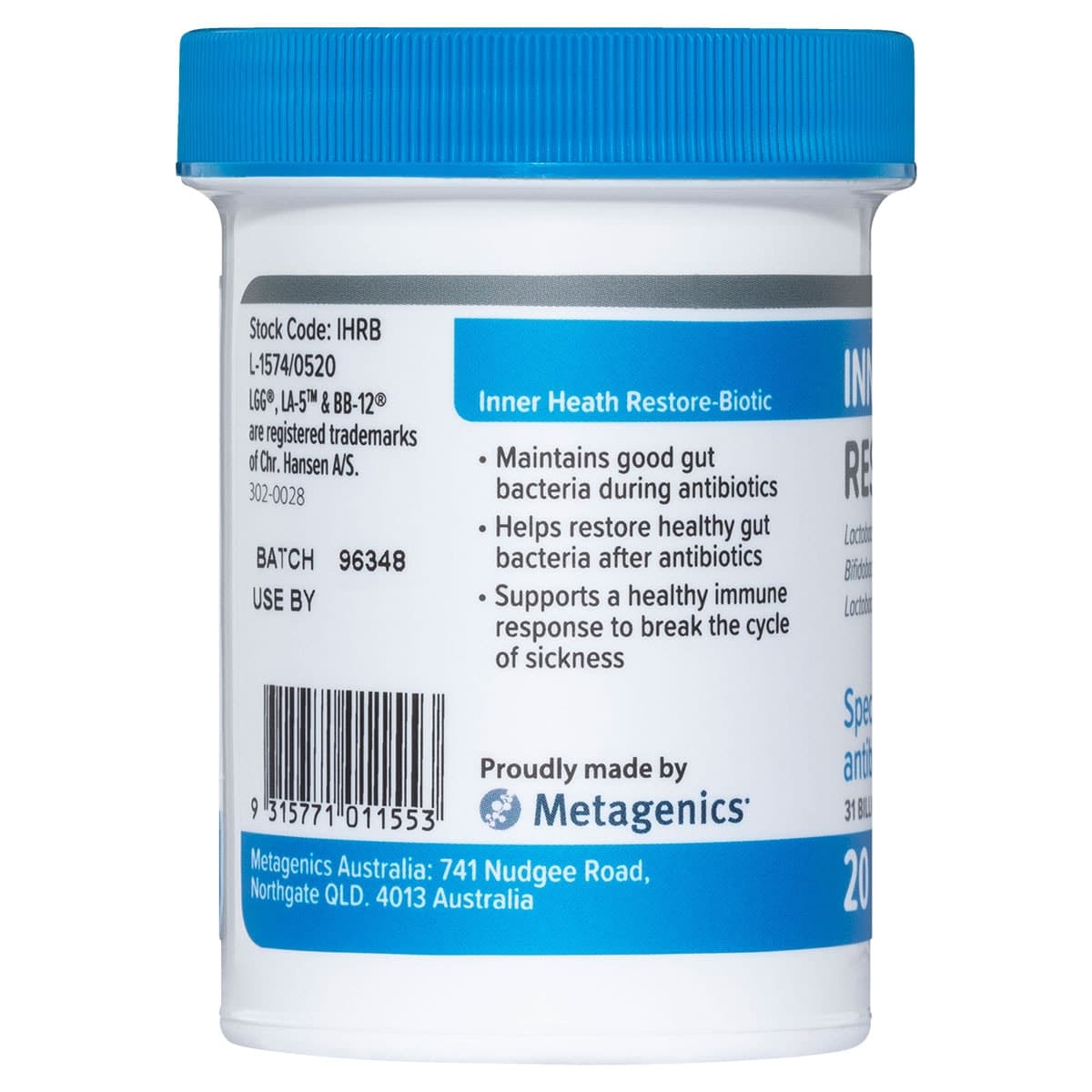 Thumbnail Inner Health Restore-Biotic Probiotic 20 Capsules