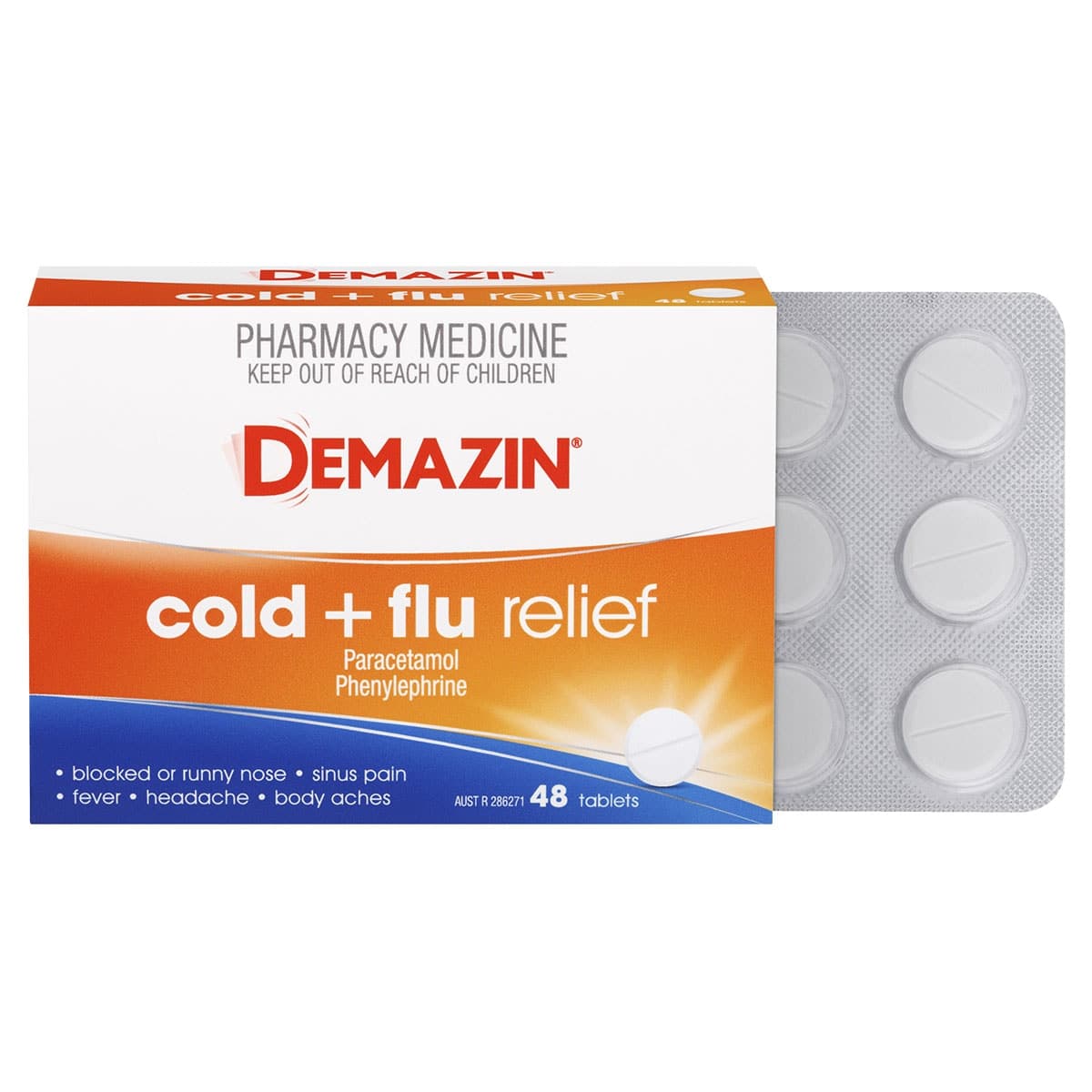 Thumbnail Demazin Cold & Flu Relief 48 Tablets