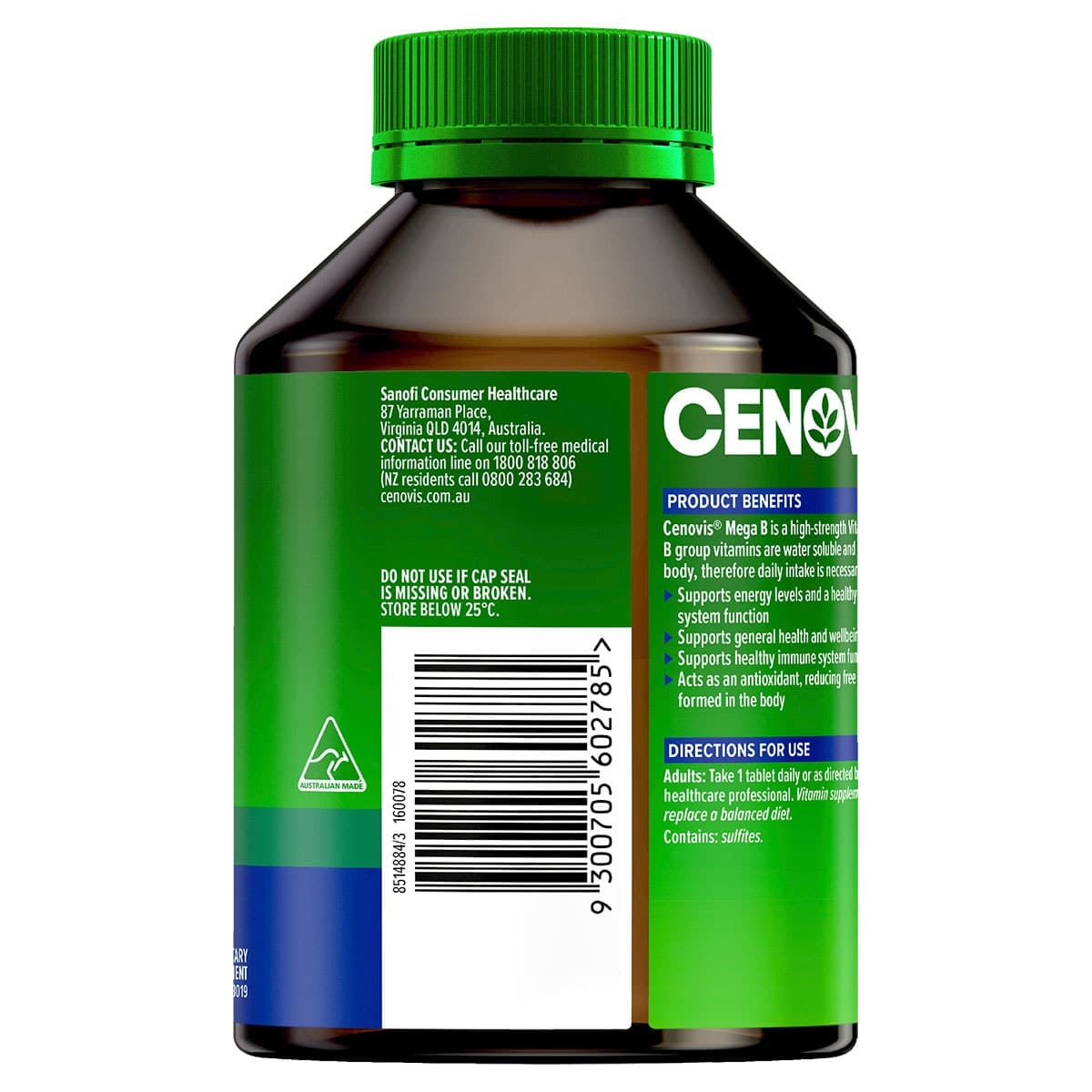 Thumbnail Cenovis Mega B Value Pack 200 Tablets