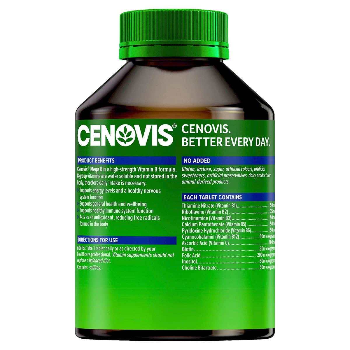 Thumbnail Cenovis Mega B Value Pack 200 Tablets