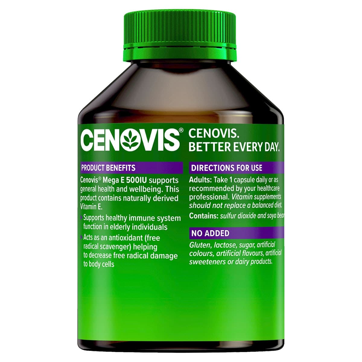 Thumbnail Cenovis Mega E 500IU 250 Capsules