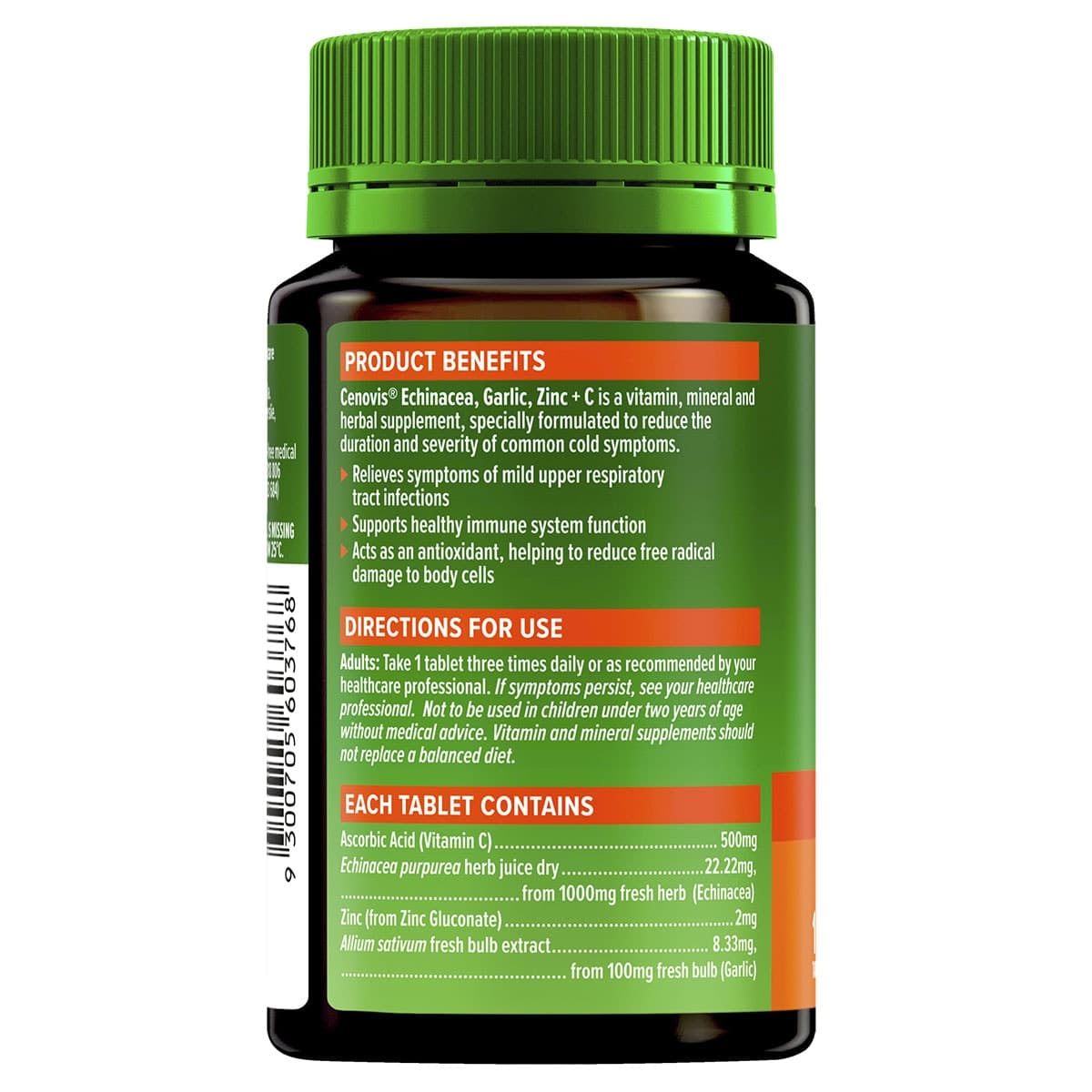 Thumbnail Cenovis Echinacea Garlic Zinc & C 125 Tablets