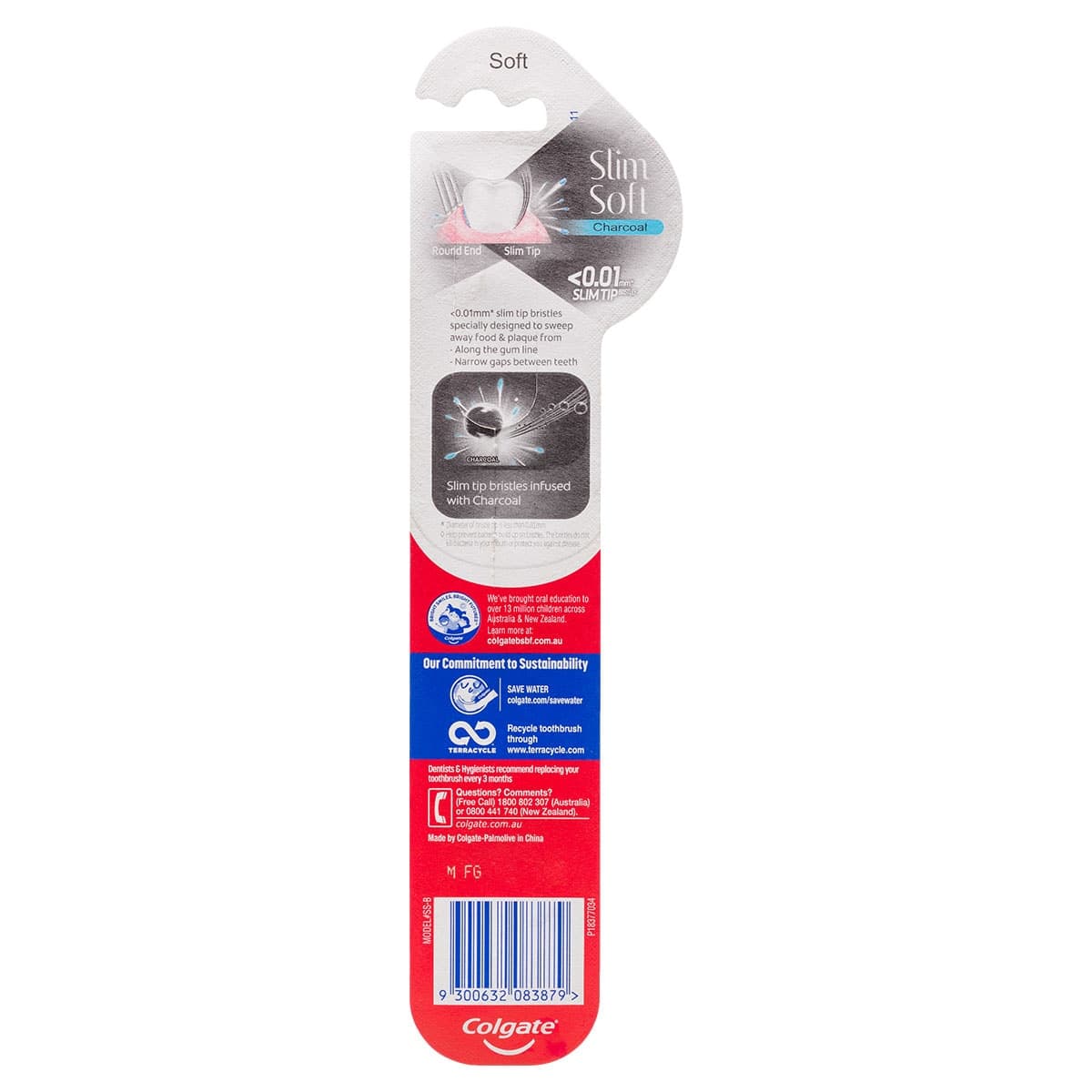 Thumbnail Colgate SlimSoft Charcoal Toothbrush 1 Pack