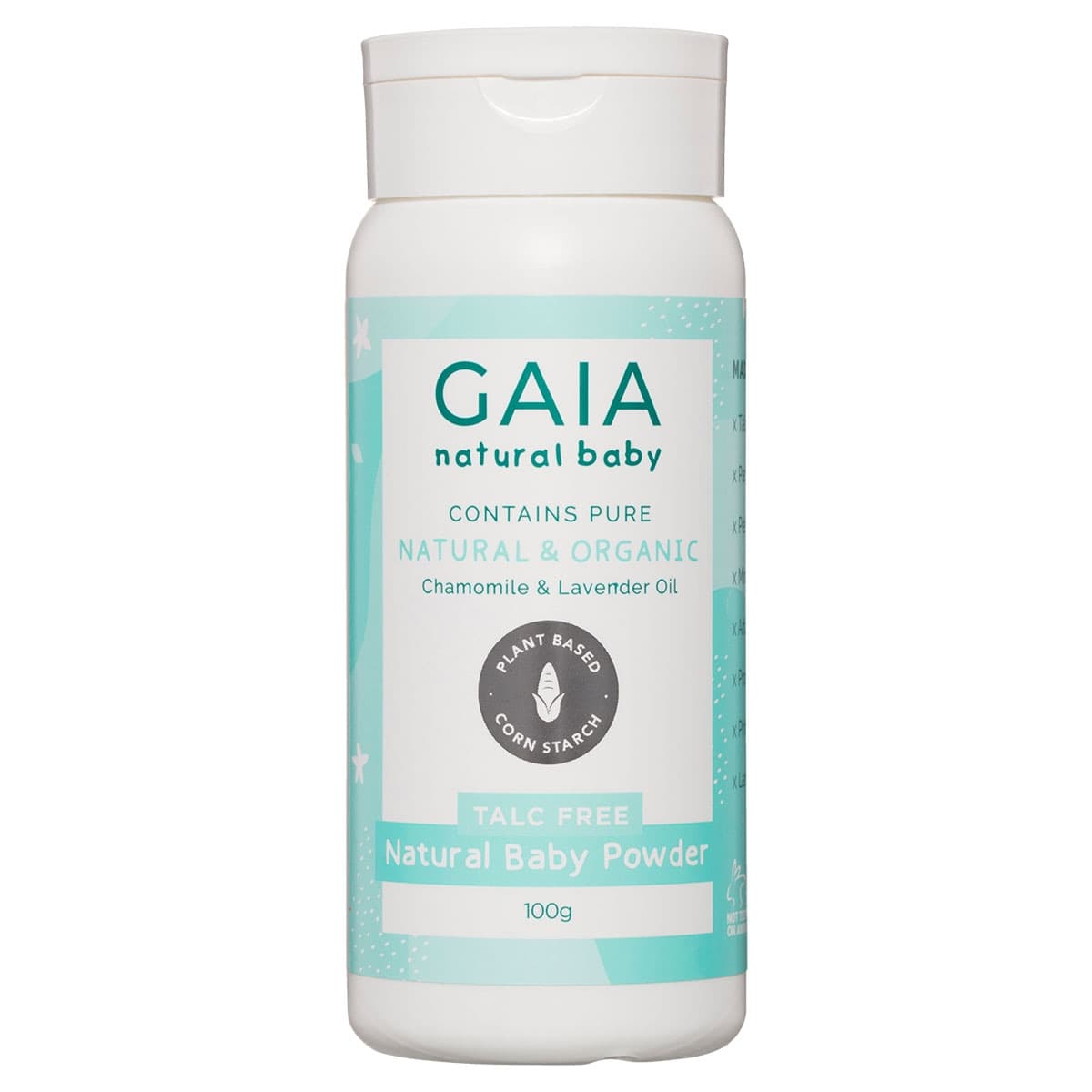 Thumbnail Gaia Natural Baby Corn Starch Powder 100g