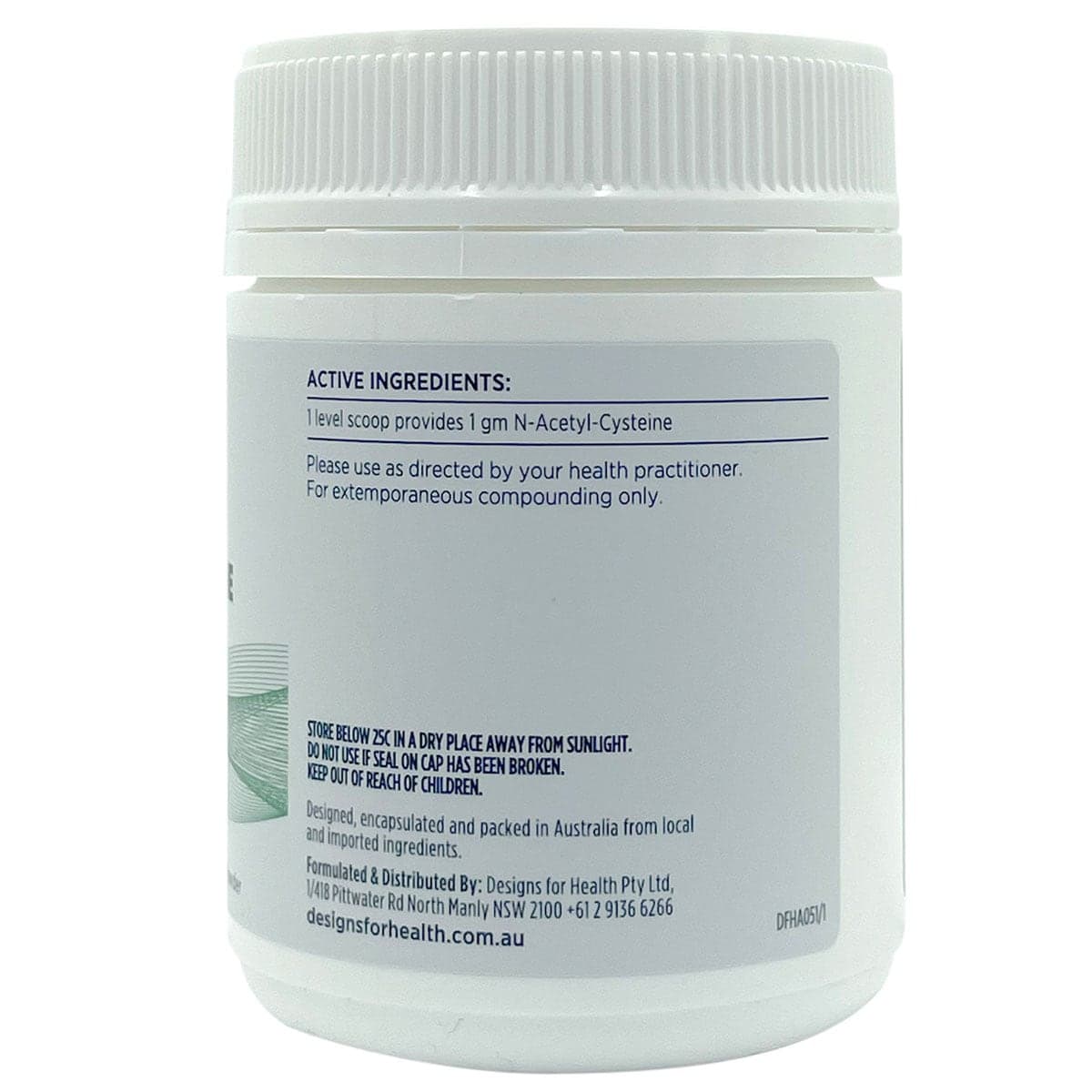 Thumbnail Designs for Health N-Acetyl-Cysteine Powder 100g