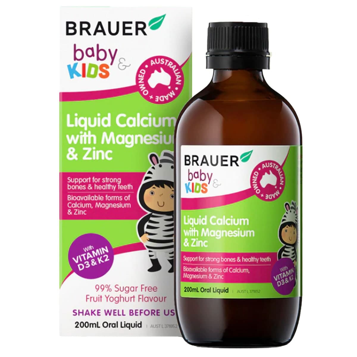 Thumbnail Brauer Kids Liquid Calcium with Magnesium & Zinc 200ml