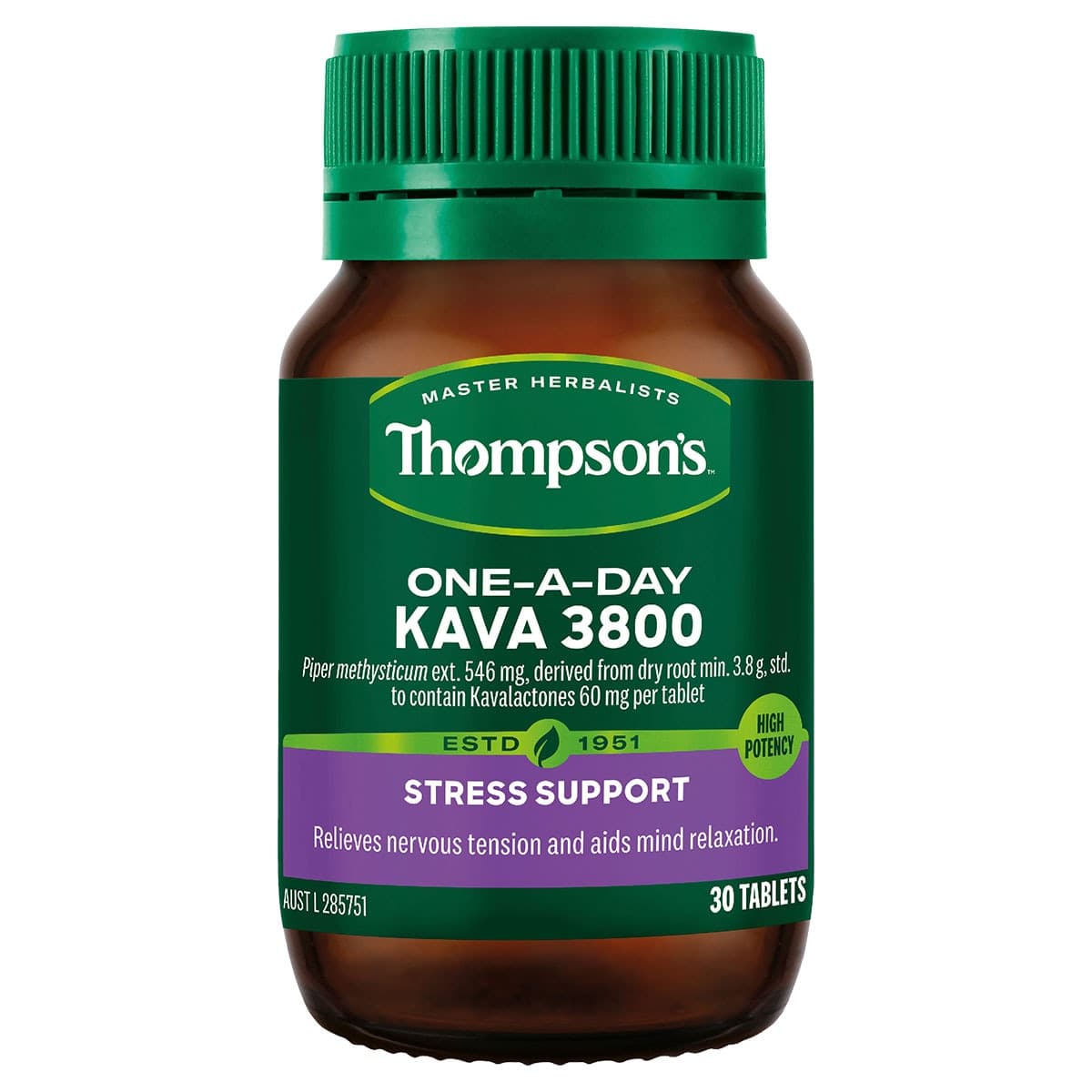 Thumbnail Thompsons One a Day Kava 3800mg 30 Tablets