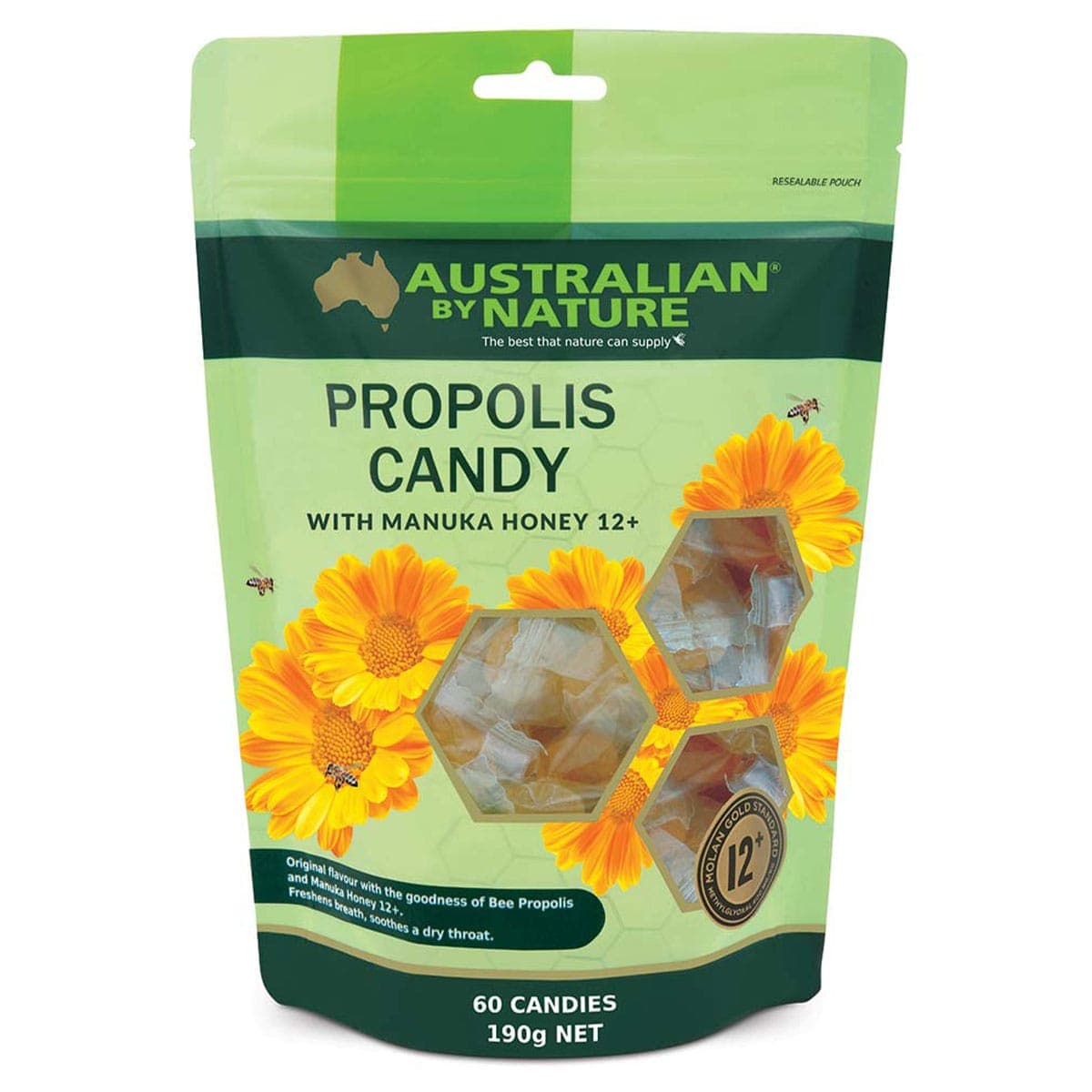 Thumbnail Australian by Nature Propolis Candy with Manuka Honey 60 Candies