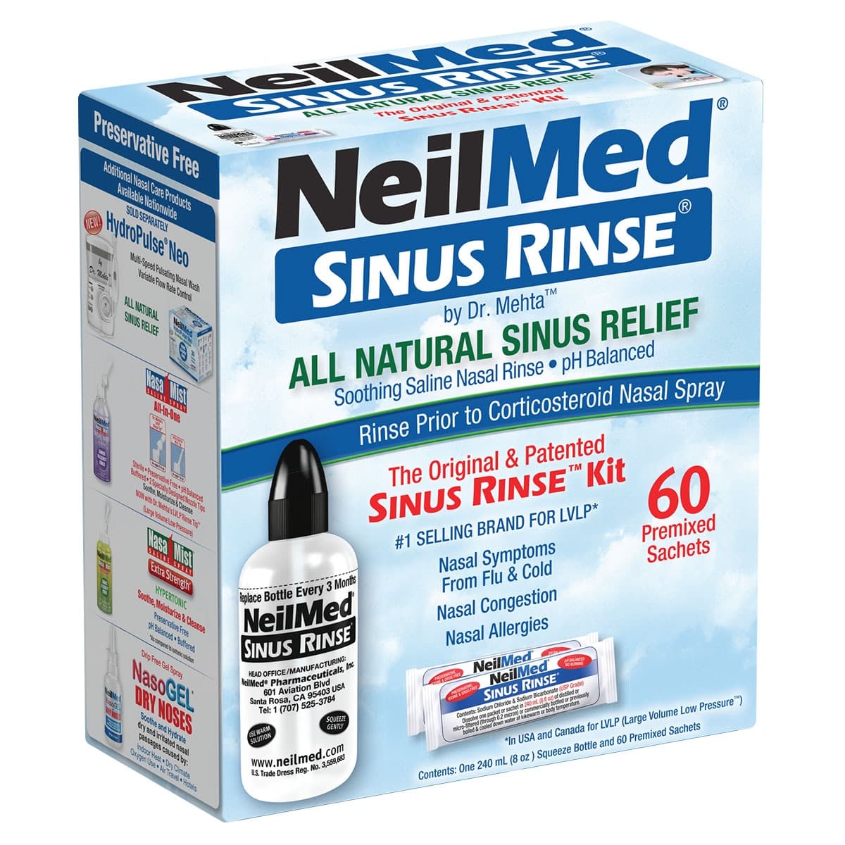 Thumbnail NeilMed Premixed Sinus Rinse Kit 60 Sachets