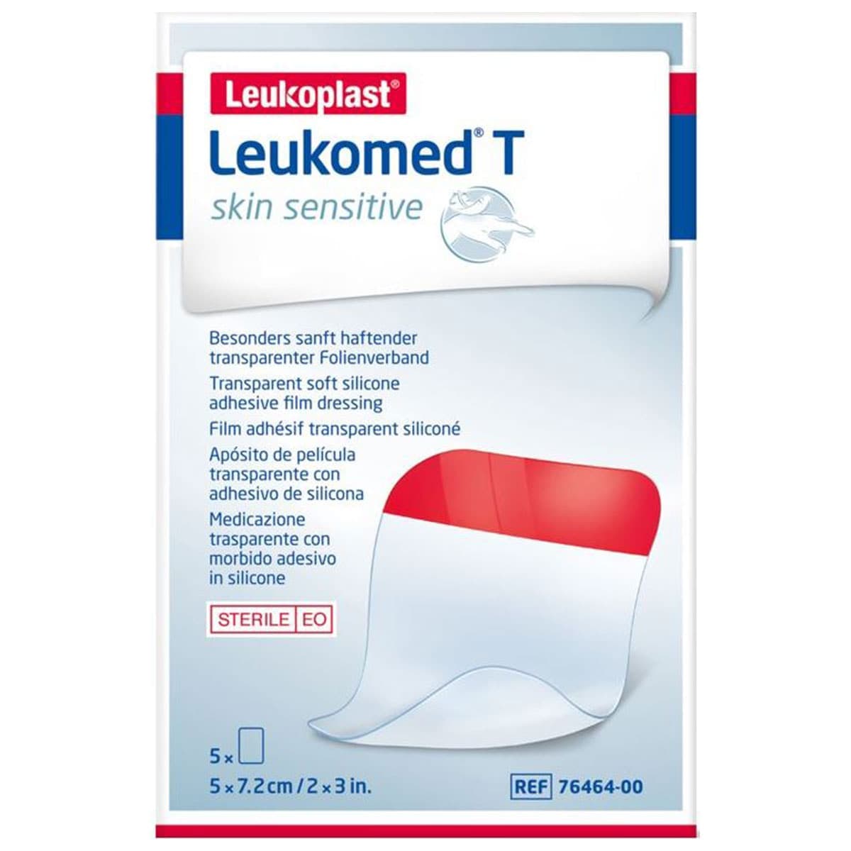 Thumbnail Leukoplast Leukomed T Skin Sensitive 5cm x 7.2cm 5 Pack