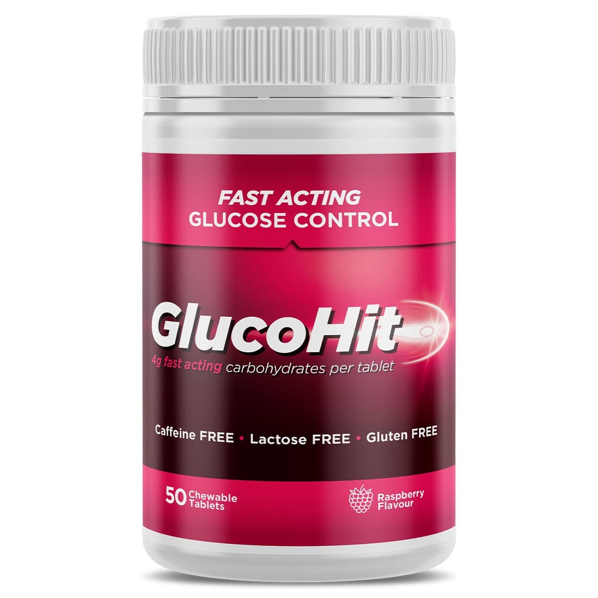 Thumbnail Glucohit Glucose Raspberry 50 Tablets