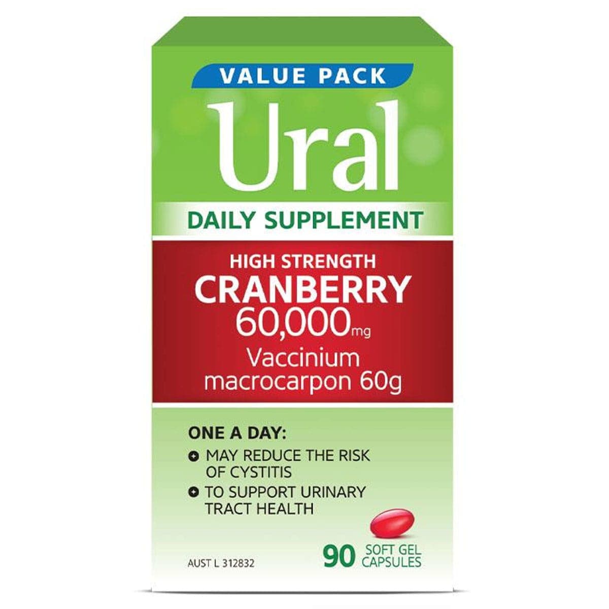 Thumbnail Ural High Strength Cranberry 60000mg 90 Capsules