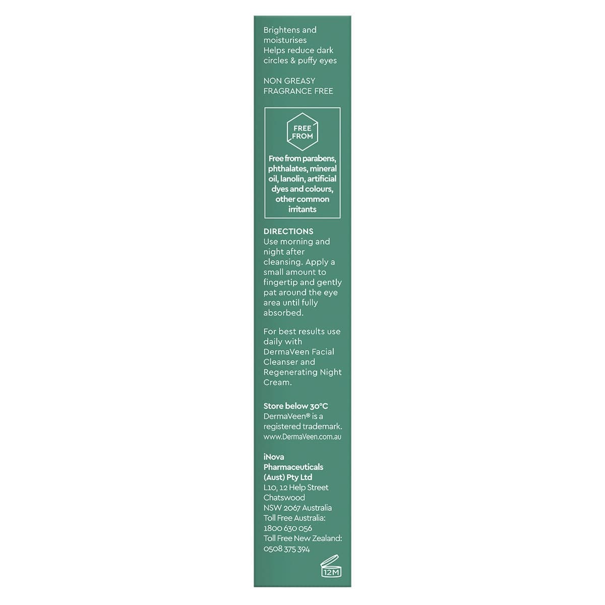 Thumbnail DermaVeen Moisture Bright Eye Cream 15ml