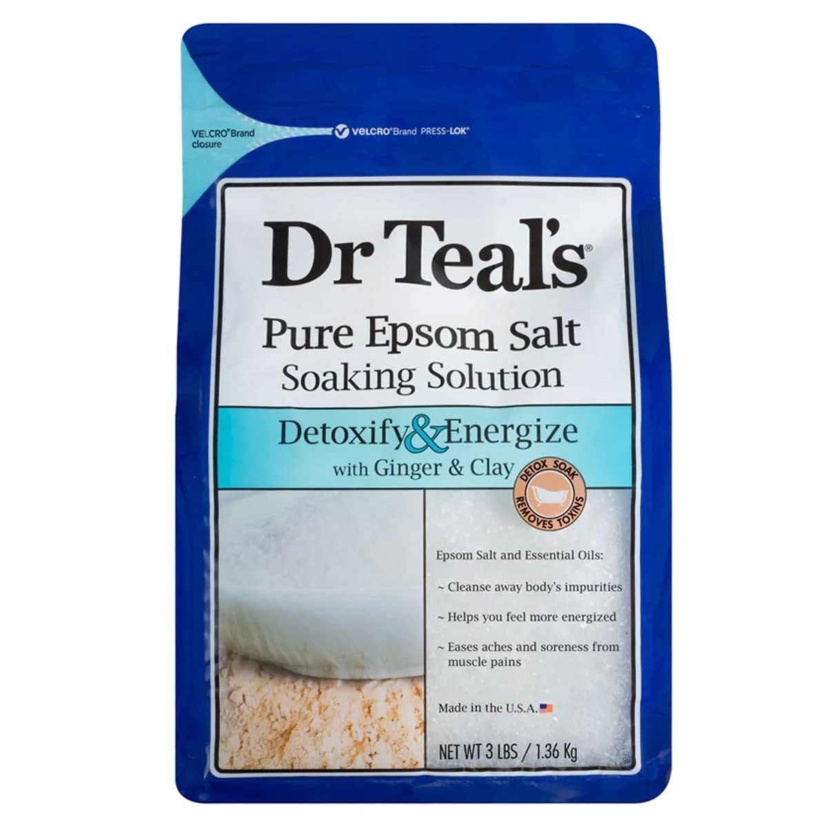 Thumbnail Dr Teals Epsom Salt Ginger & Clay 1.36kg