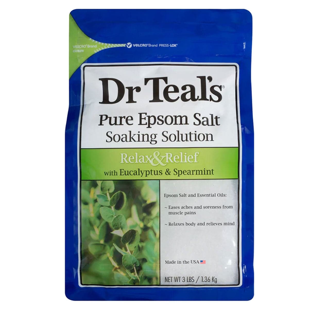 Thumbnail Dr Teals Epsom Salt Eucalyptus & Spearmint 1.36kg