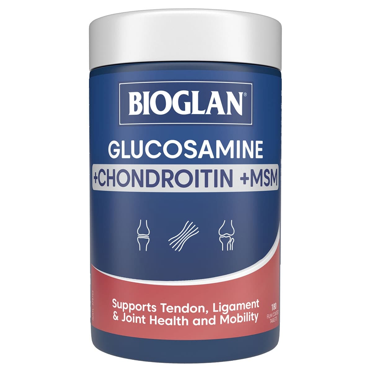 Thumbnail Bioglan Glucosamine Chondroitin + MSM 180 Tablets