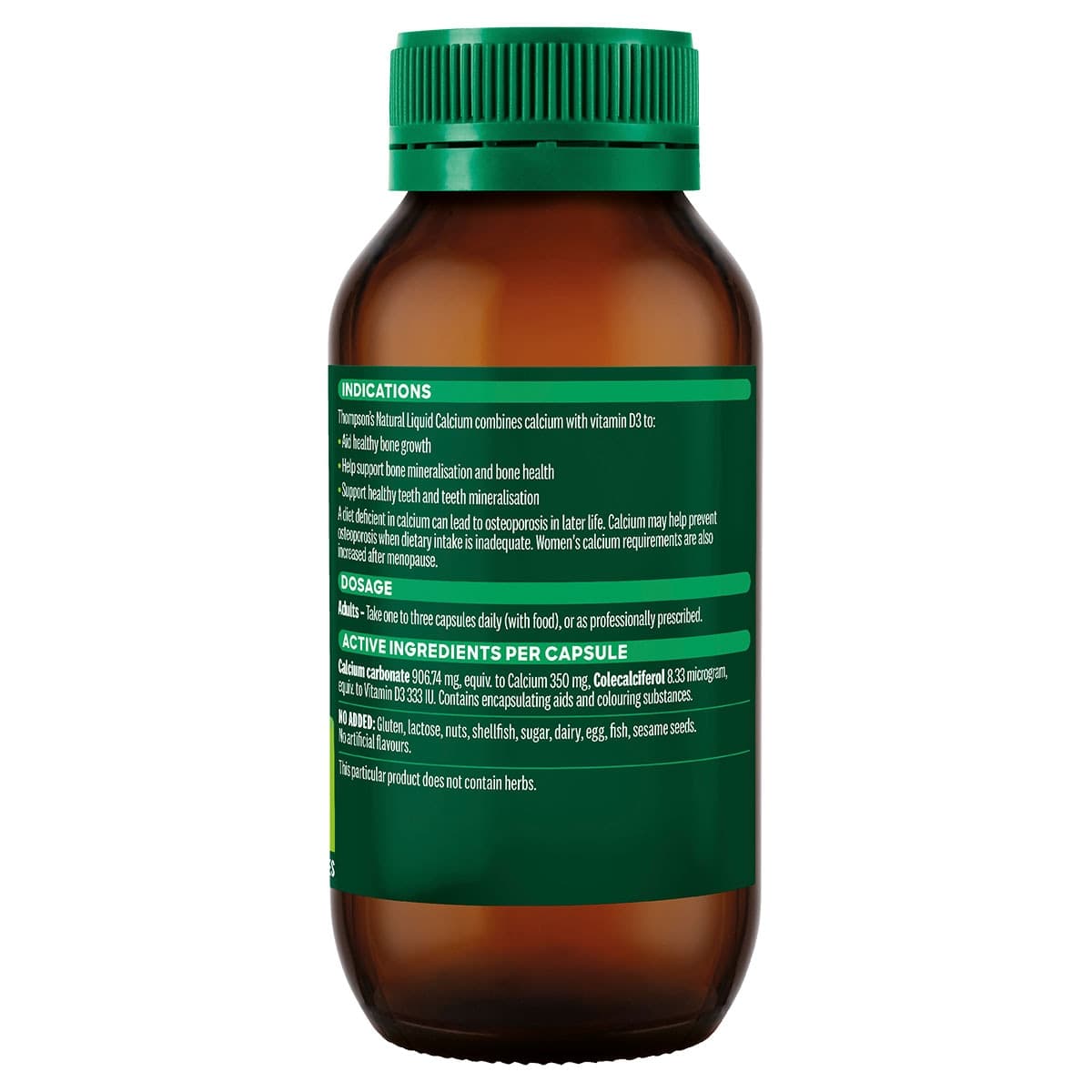 Thumbnail Thompsons Natural Liquid Calcium 60 Capsules