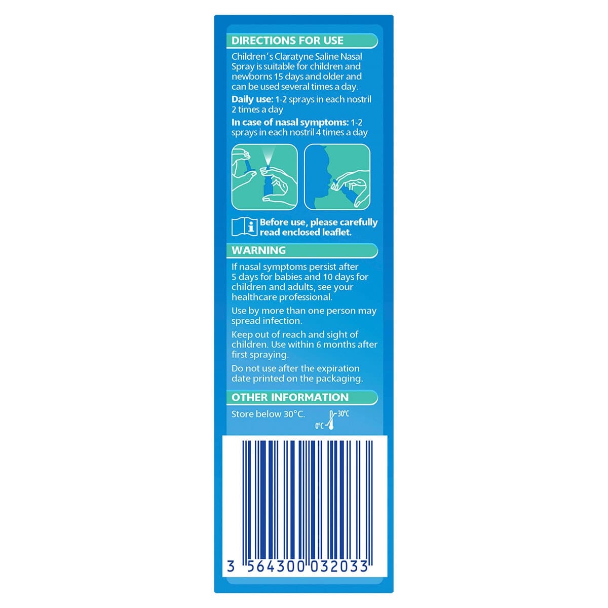 Thumbnail Claratyne Childrens Saline Nasal Spray 20ml