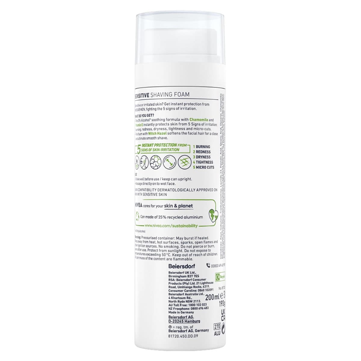 Thumbnail Nivea Men Sensitive Shaving Foam 200ml