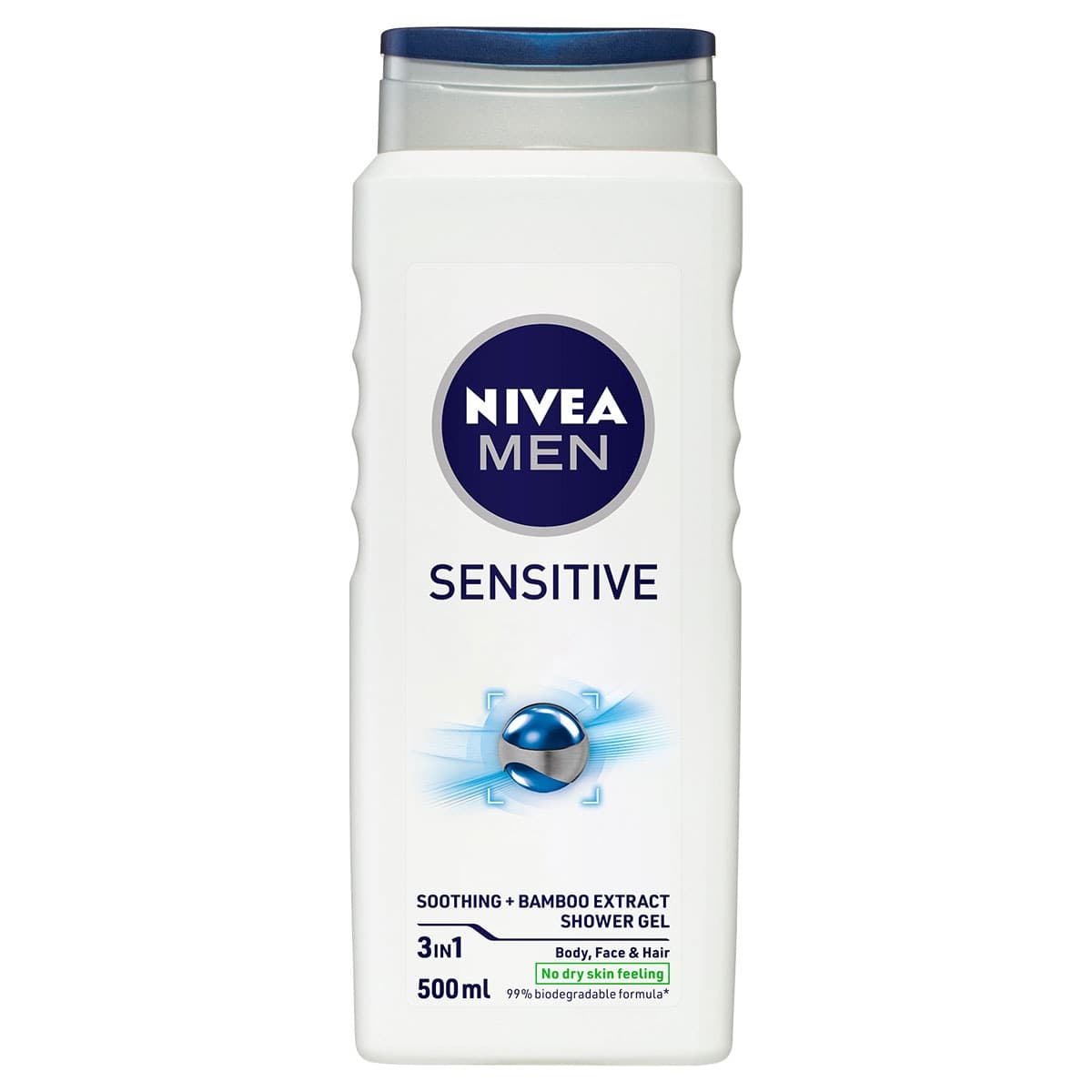 Thumbnail Nivea Men Sensitive 3-in-1 Shower Gel & Body Wash 500ml
