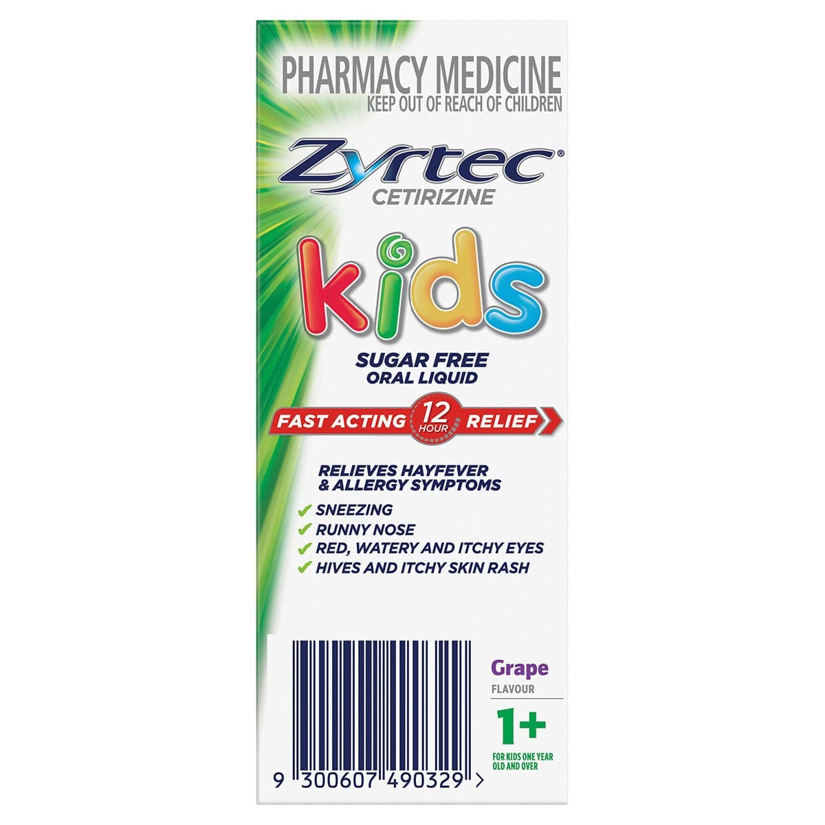 Thumbnail Zyrtec Kids Fast Acting Allergy & Hayfever Relief Grape Flavour Oral Liquid 120ml