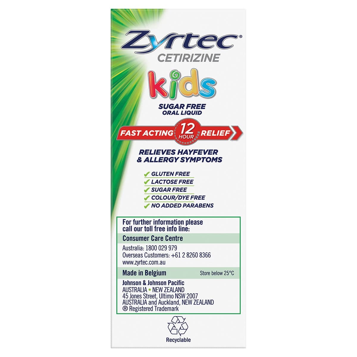 Thumbnail Zyrtec Kids Fast Acting Allergy & Hayfever Relief Grape Flavour Oral Liquid 120ml