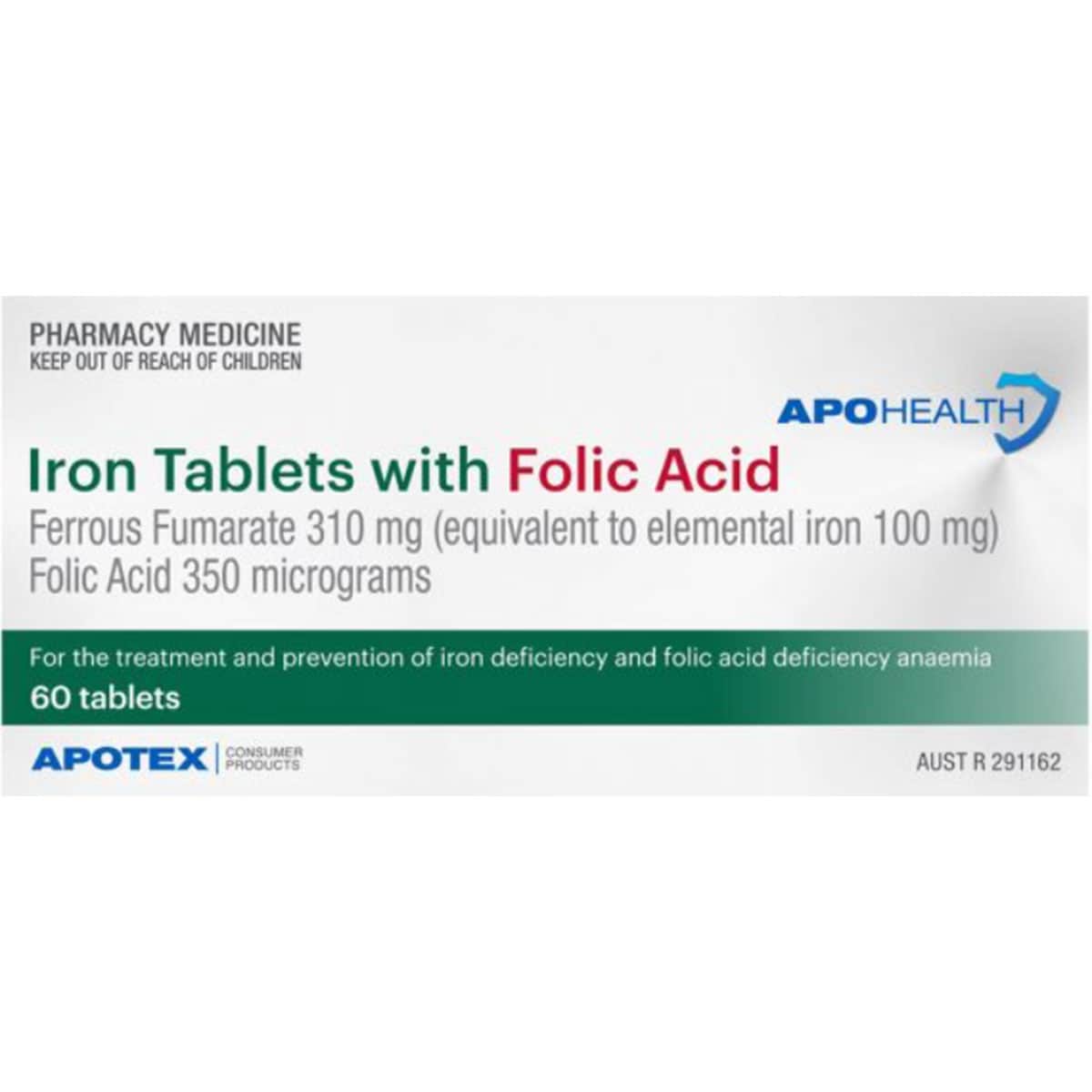 Thumbnail APOHEALTH Iron with Folic Acid 60 Tablets