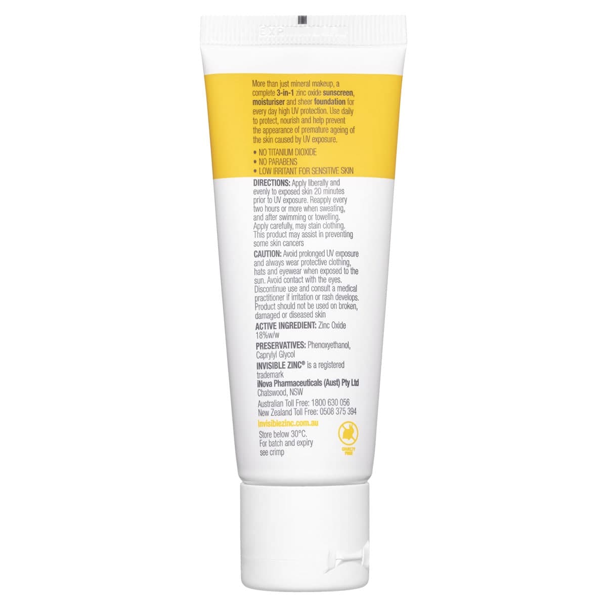 Thumbnail Invisible Zinc Tinted Day Wear Medium SPF30+ 50g