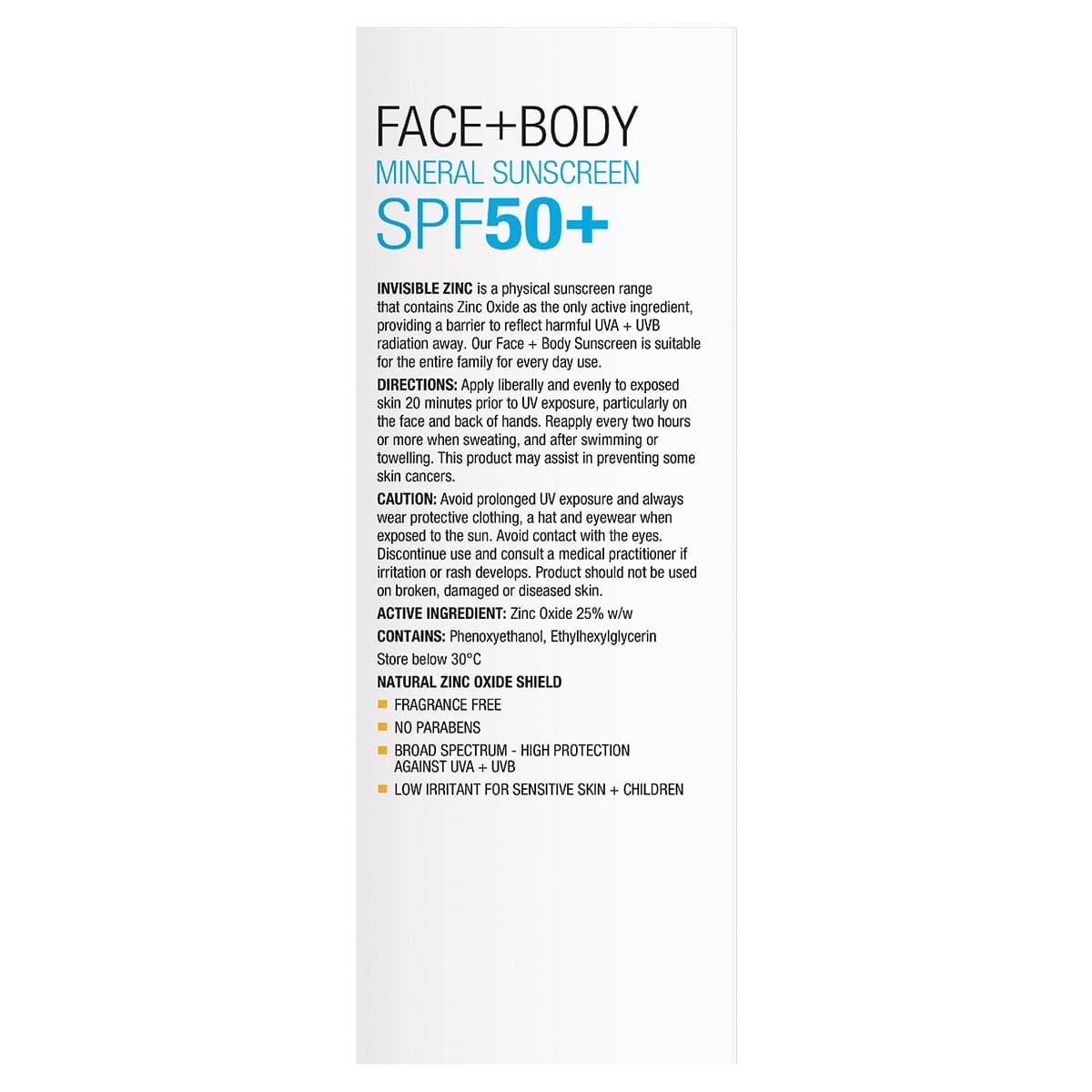 Thumbnail Invisible Zinc Mineral Sunscreen Face & Body SPF50+ 150g