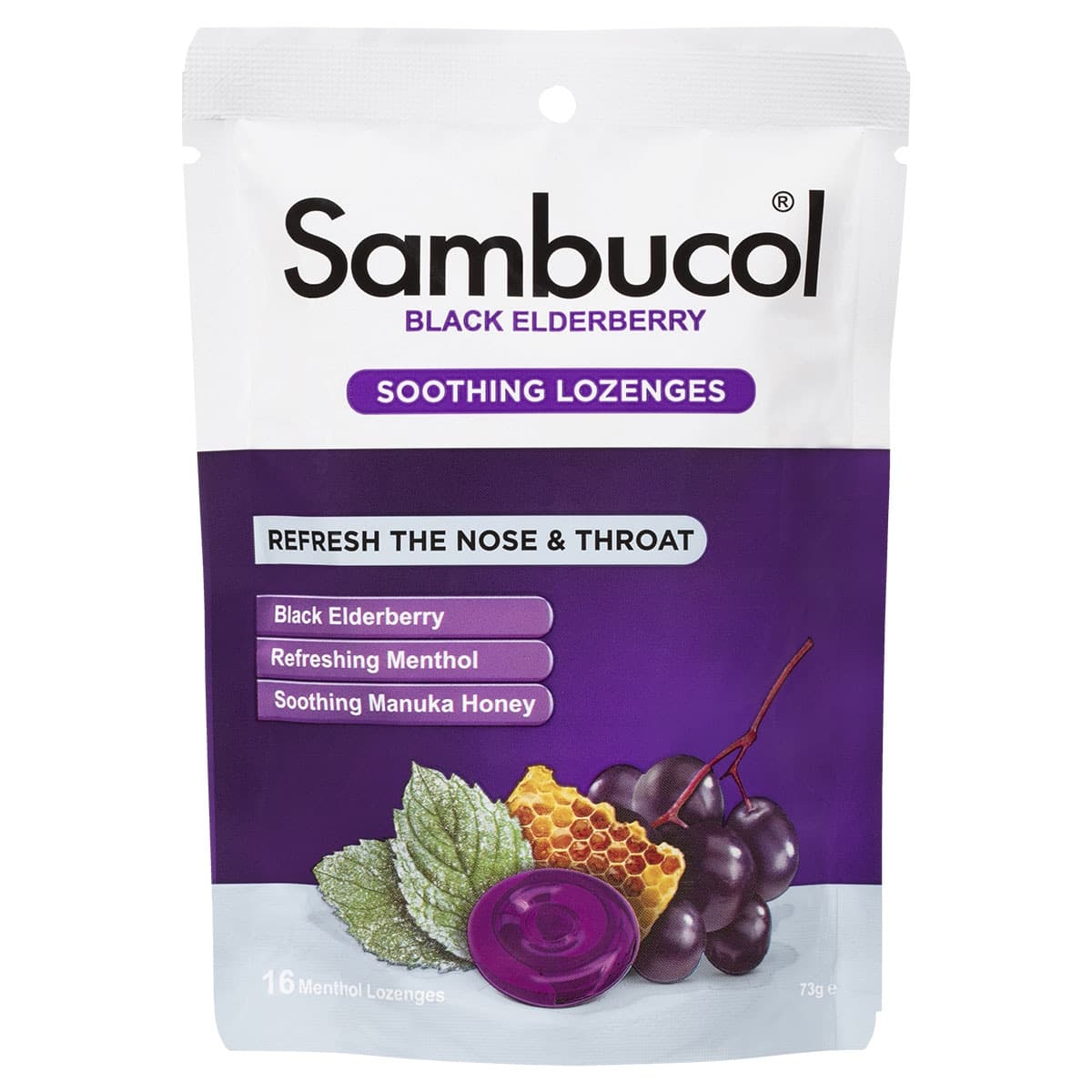 Thumbnail Sambucol Soothing Relief Nose & Throat Lozenges 16 Pack