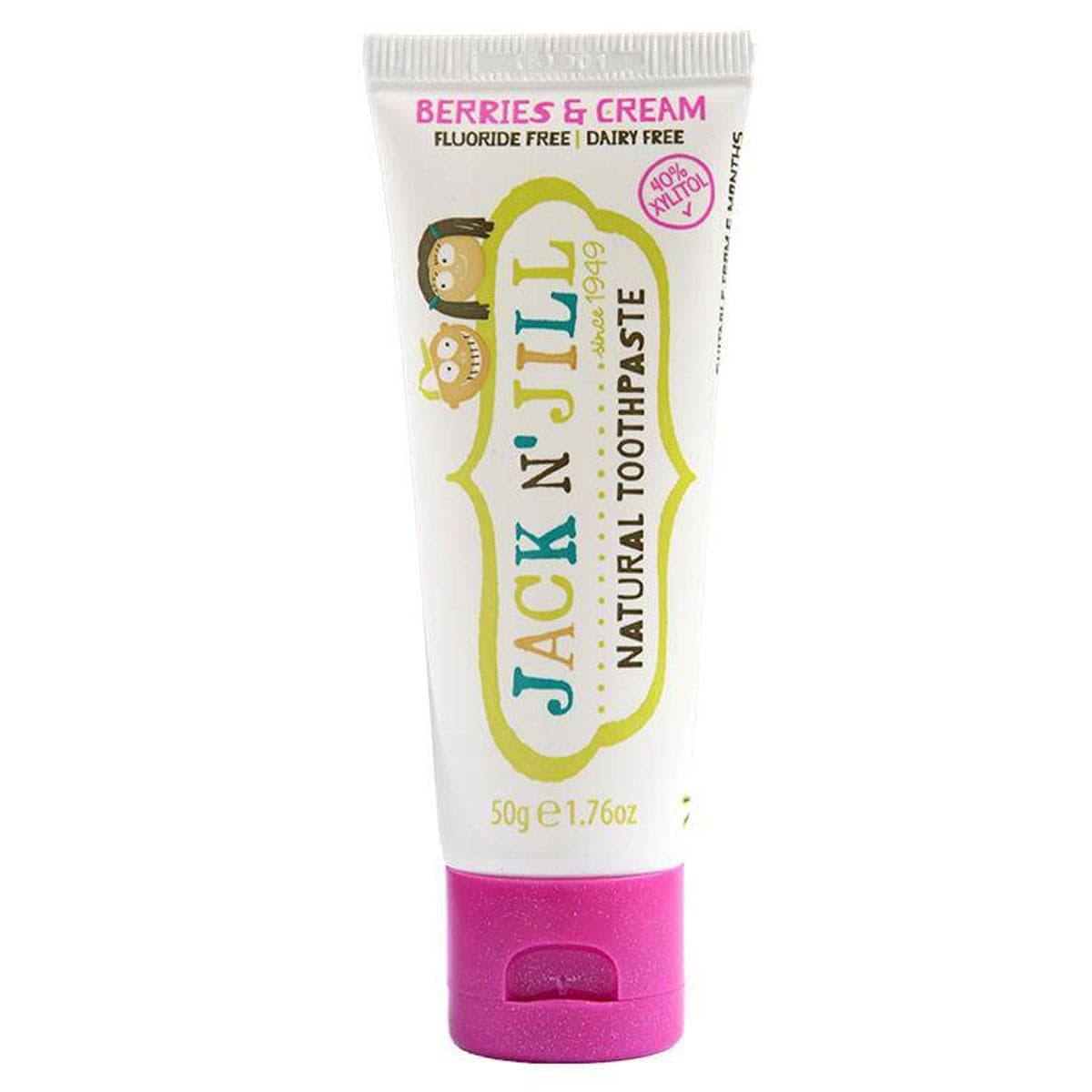 Thumbnail Jack n Jill Childrens Toothpaste Berries & Cream 50g