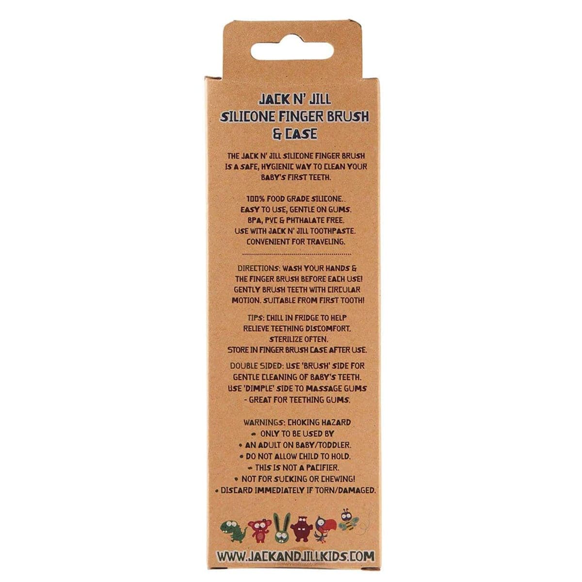 Thumbnail Jack n Jill Stage 1 Silicone Baby Finger Brush 2 Pack + Case
