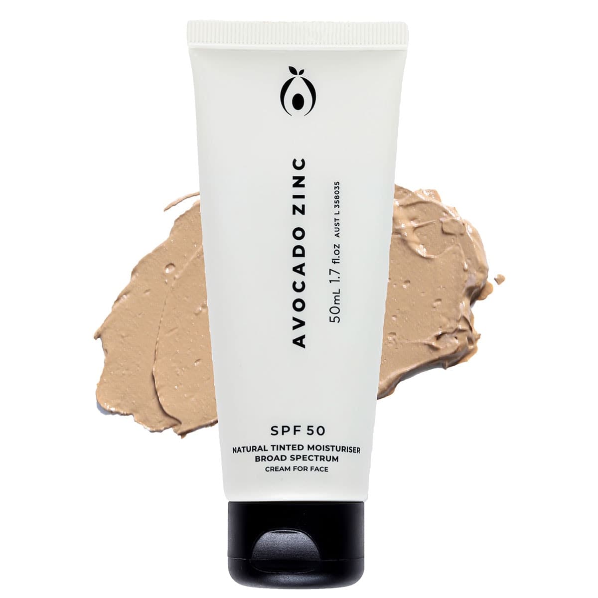 Thumbnail Avocado Zinc Natural Tinted Moisturiser Medium - Dark SPF50 50ml