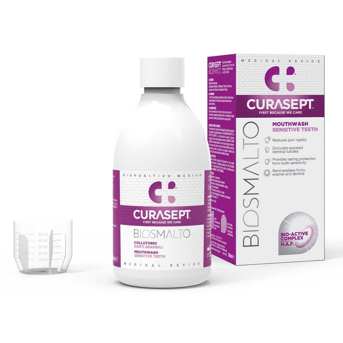Thumbnail Curasept Biosmalto Mouthwash Sensitive Teeth 300ml