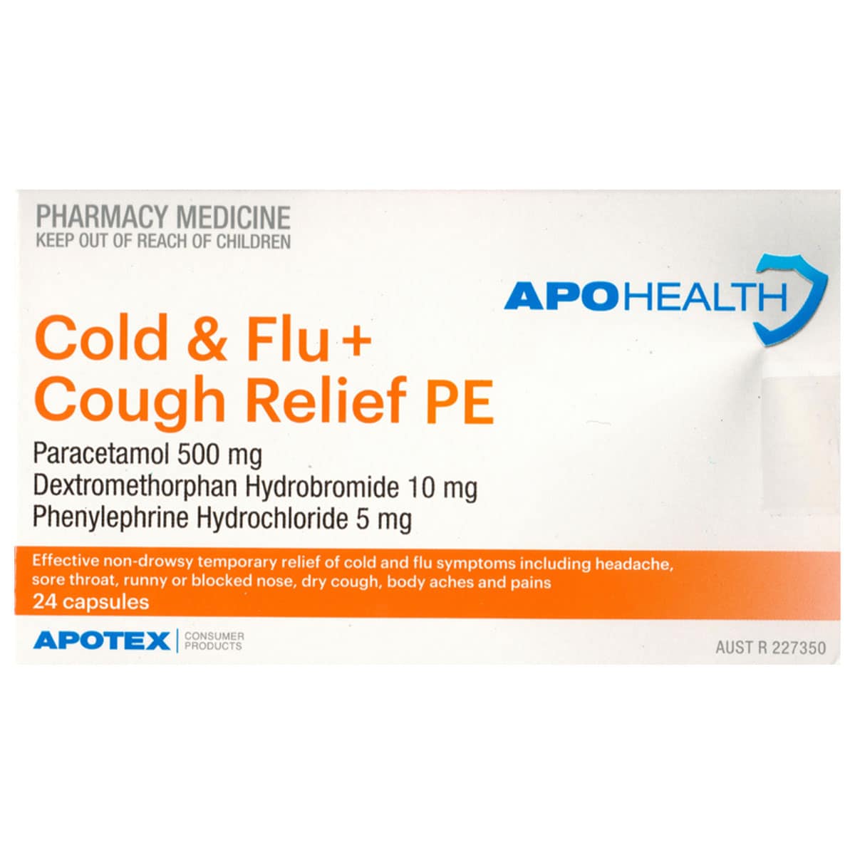 Thumbnail APOHEALTH Cold & Flu + Cough Relief PE 24 Capsules