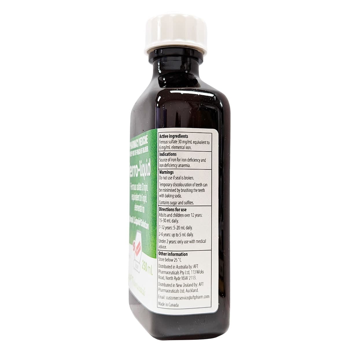 Thumbnail Ferro-liquid Ferrous Sulfate Solution 250ml