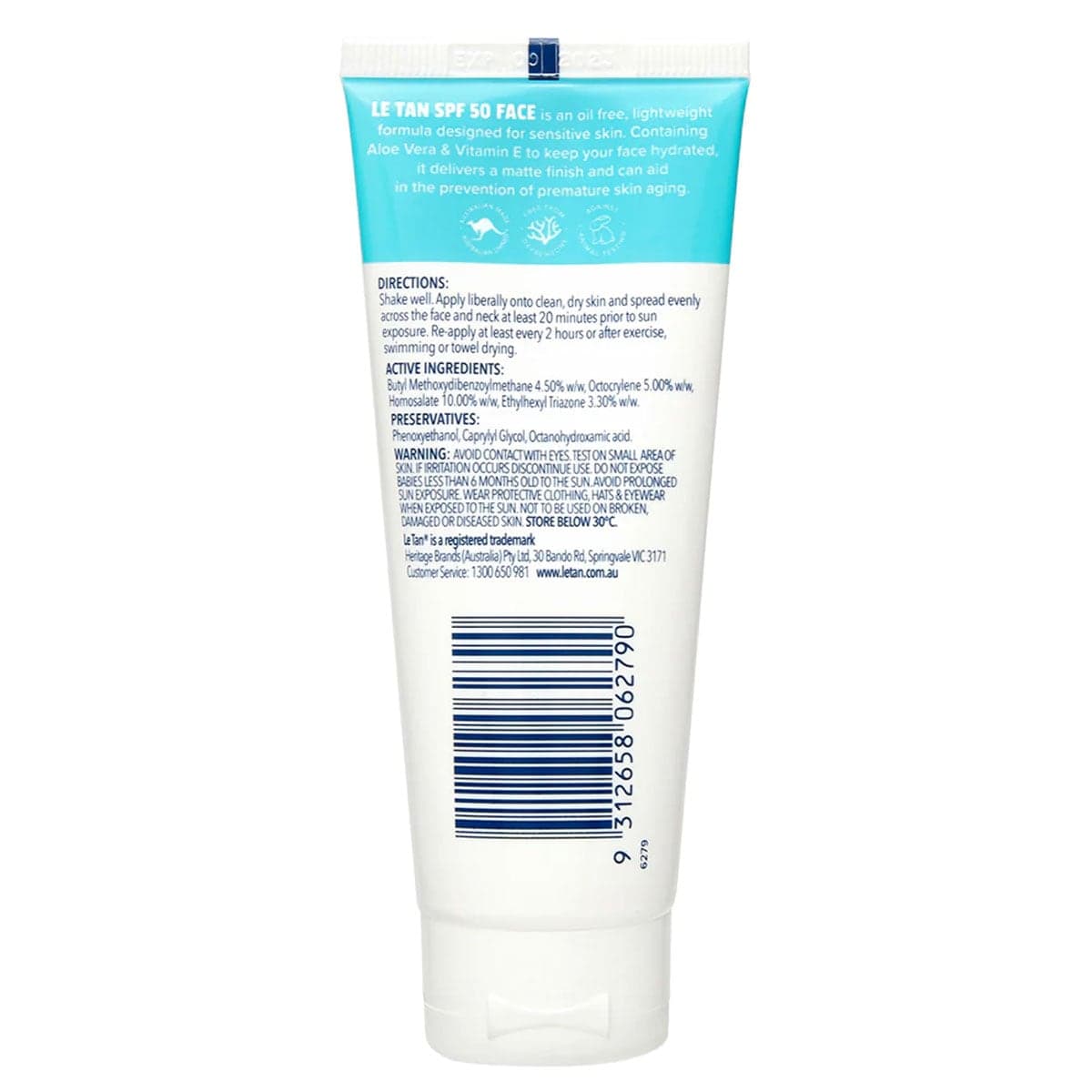 Thumbnail Le Tan SPF50+ Face Sensitive Sunscreen 70ml