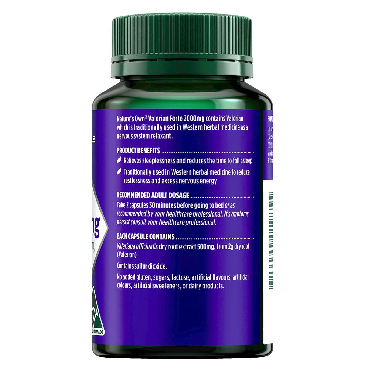 Thumbnail Nature's Own Valerian Forte 2000mg 60 Capsules