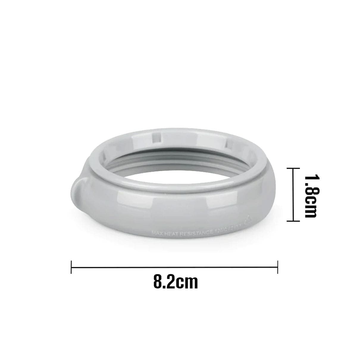 Thumbnail Haakaa Generation 3 Silicone Baby Bottle Nipple Ring Grey 1 Pack