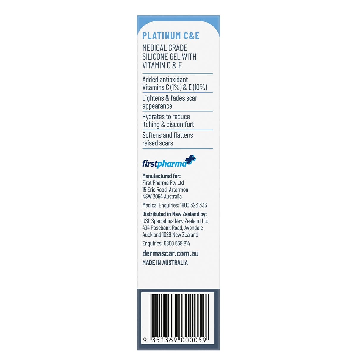 Thumbnail DermaScar Silicone Scar Reduction Gel Platinum C&E 15g