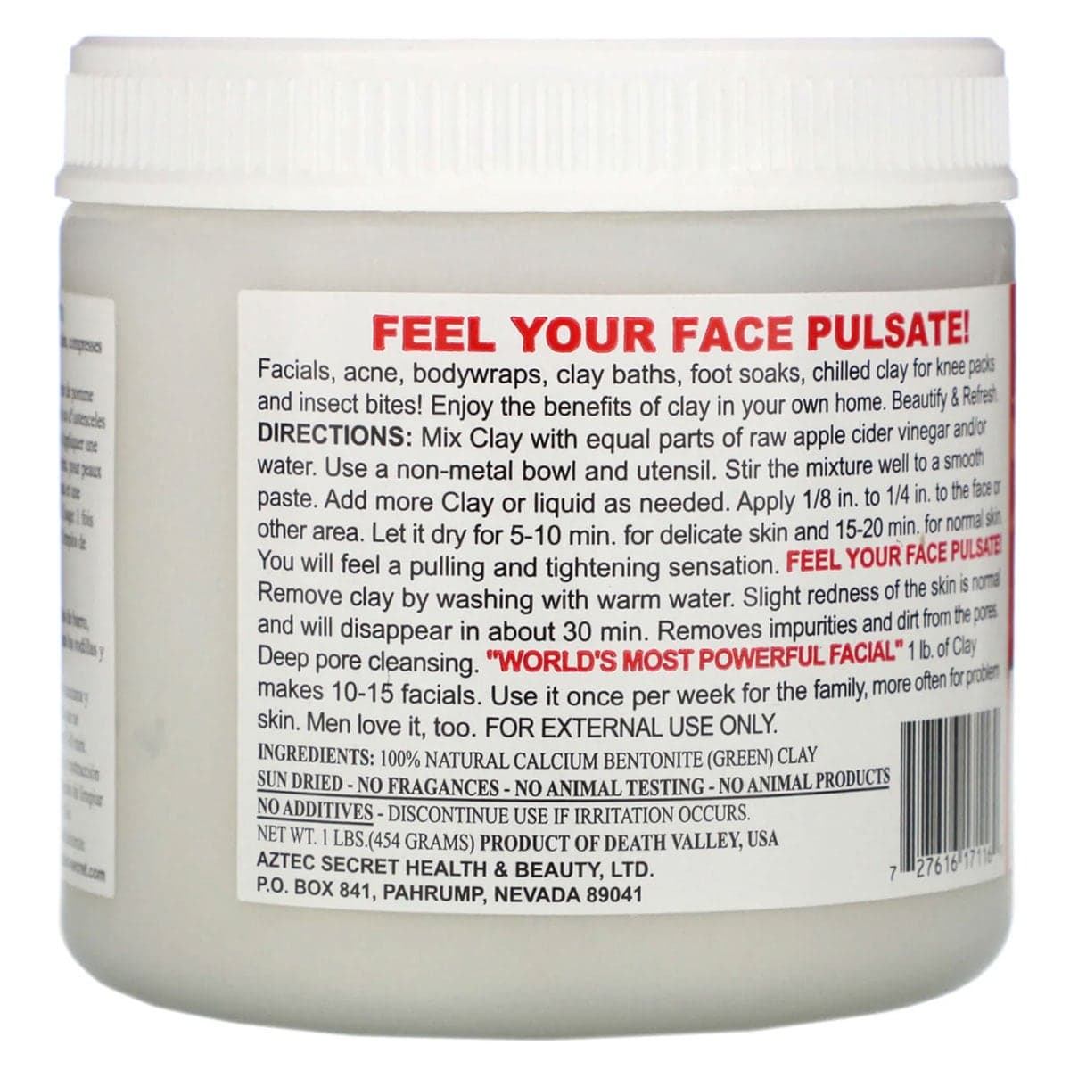 Thumbnail Aztec Secret Natural Indian Healing Clay 454g